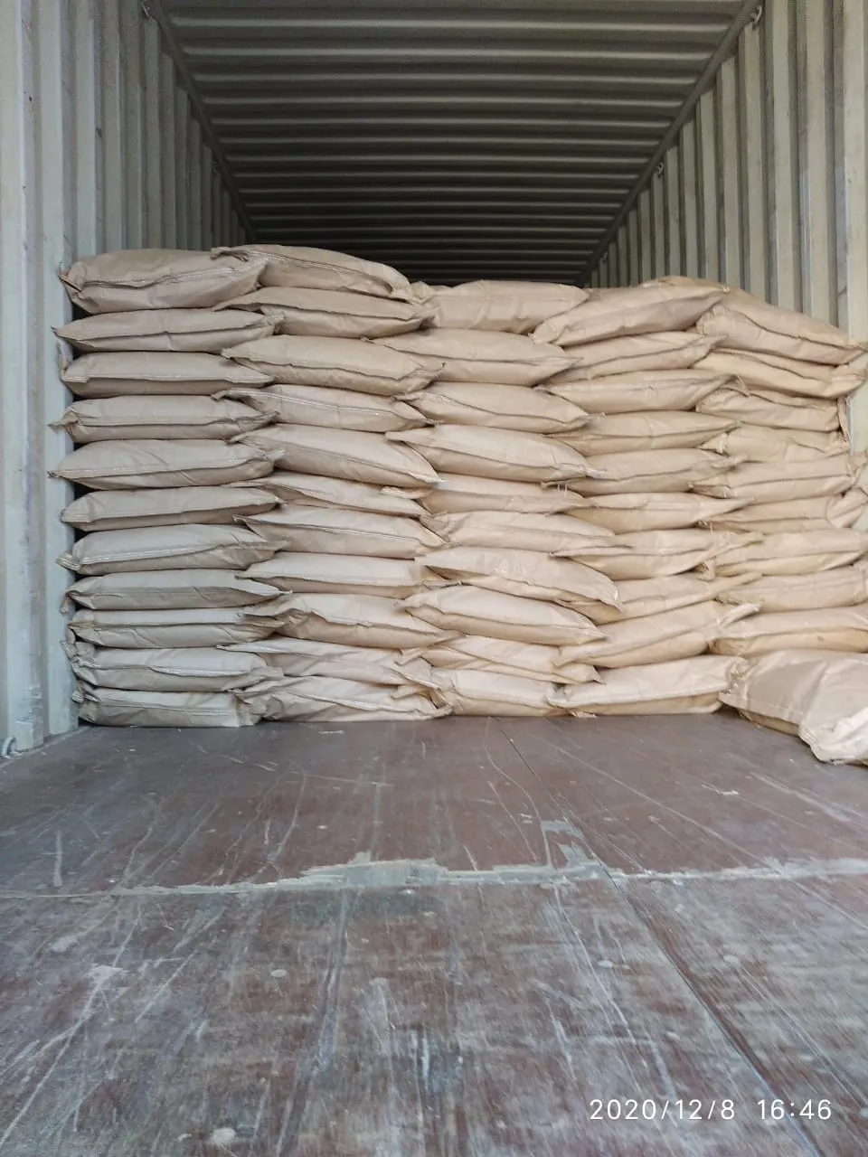 Bag packing line for powder dyes