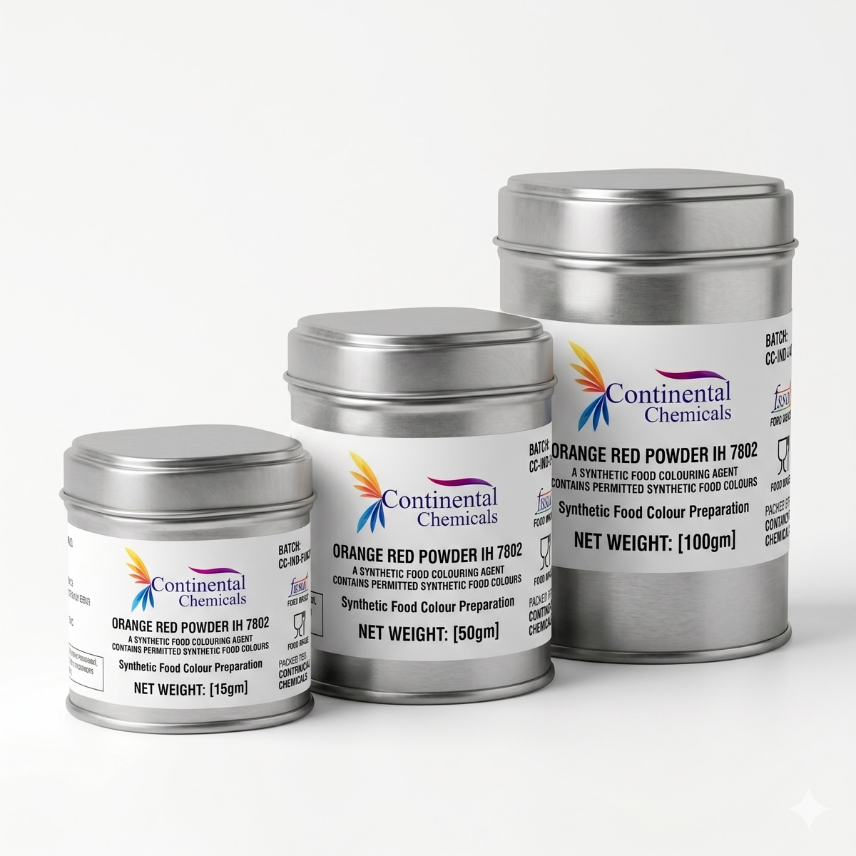 Bush / tin packing in lacquered tins for pastes and oleoresins